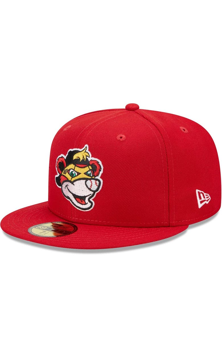 New Era Men's New Era Red Indianapolis Indians Marvel x Minor League 59FIFTY Fitted Hat, Main, color, Red