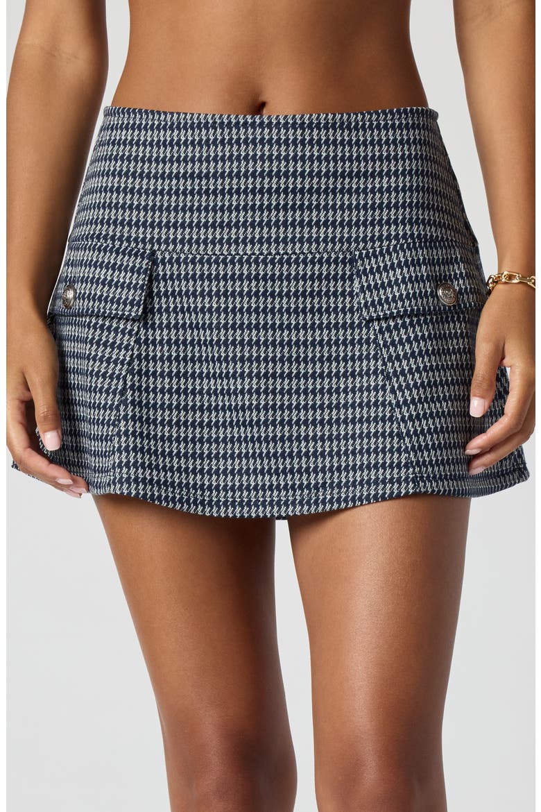Houndstooth Miniskort, Alternate, color, NVY SM HNDSTOTH