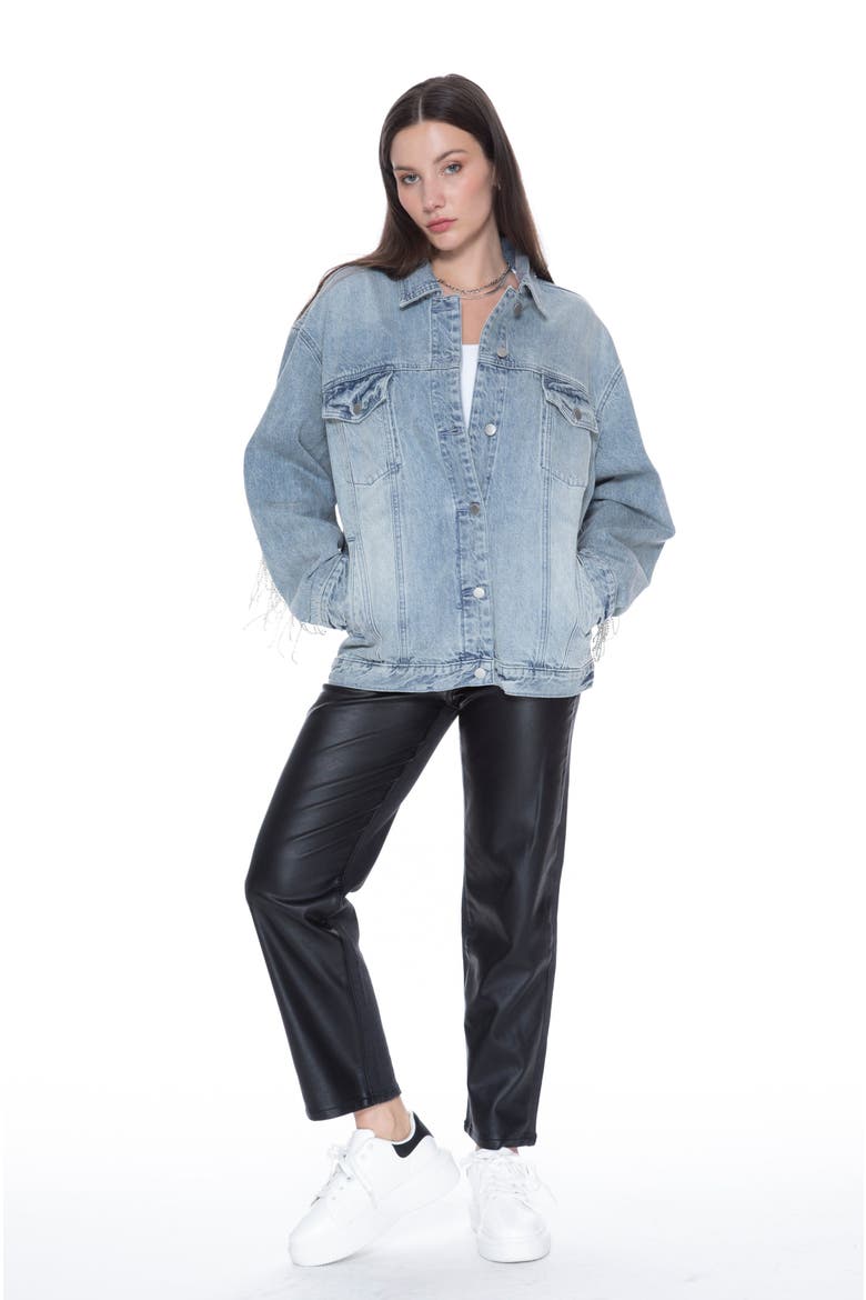 Nash Vegas Trucker Jacket, Alternate, color, Ibiza