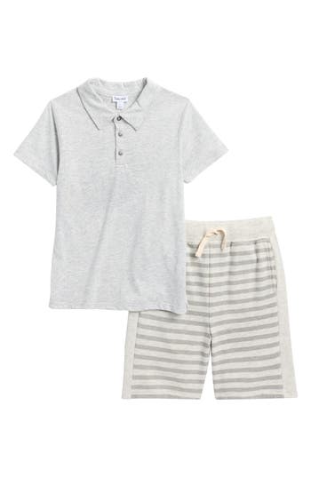 SPLENDID SPLENDID KIDS' BEACH DAY POLO & SHORTS SET