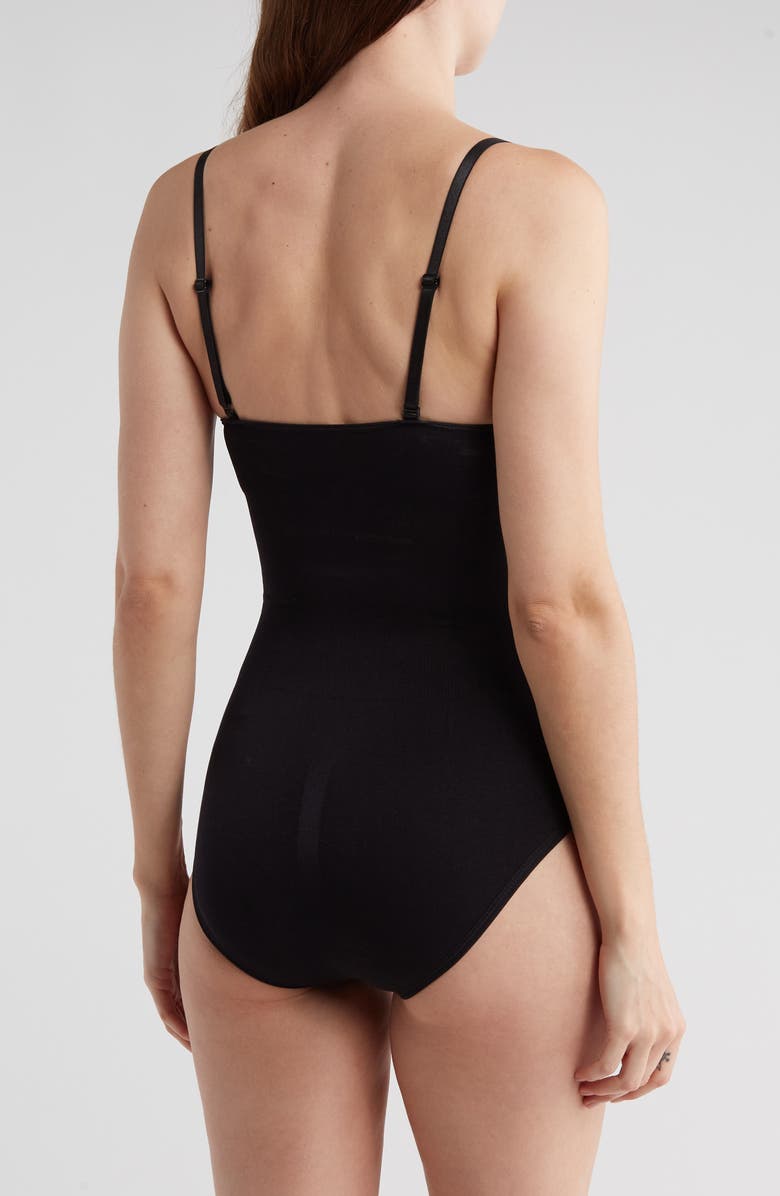 SKINNY GIRL Seamless Shaping Bodysuit, Alternate, color, Black