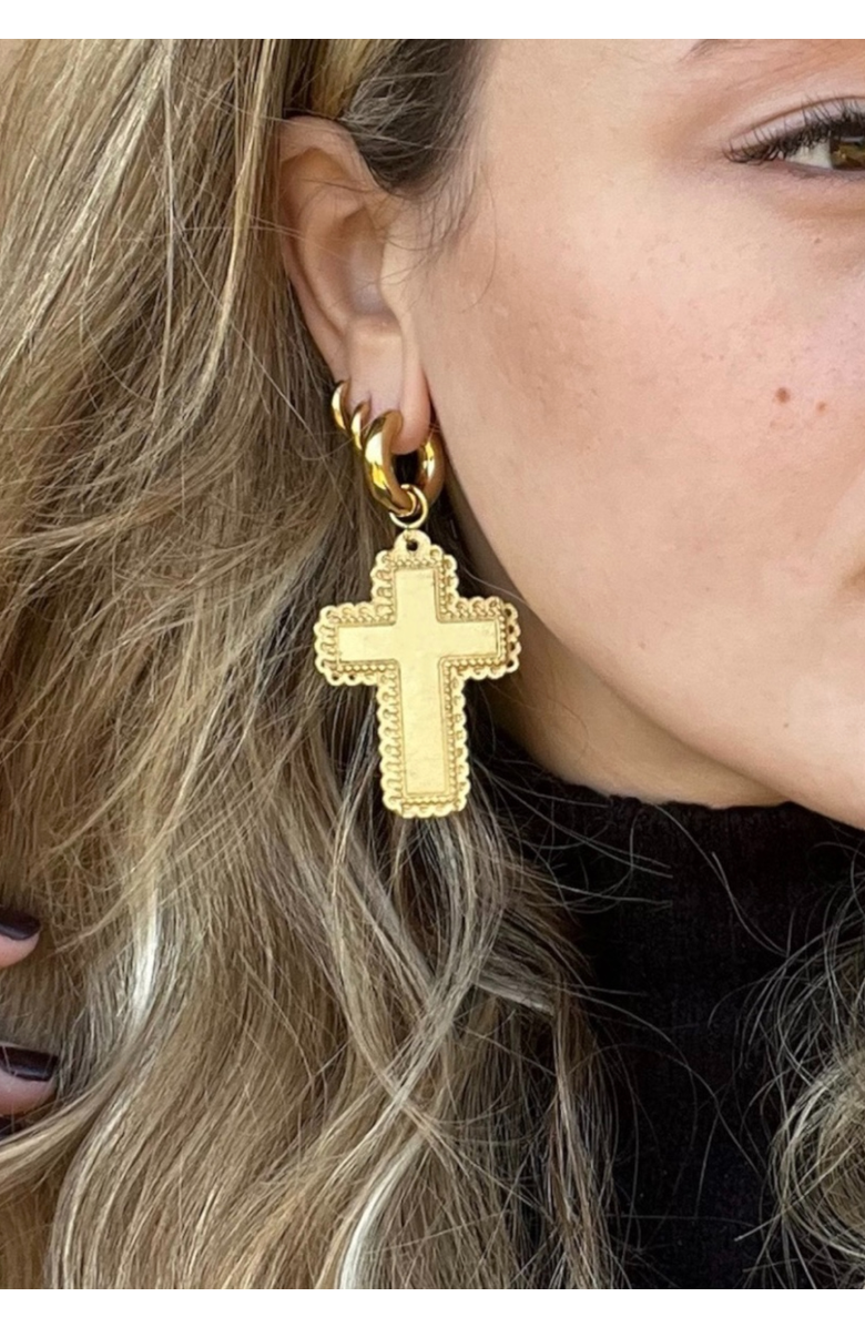 sccollection Madonna Earrings, Alternate, color, Gold