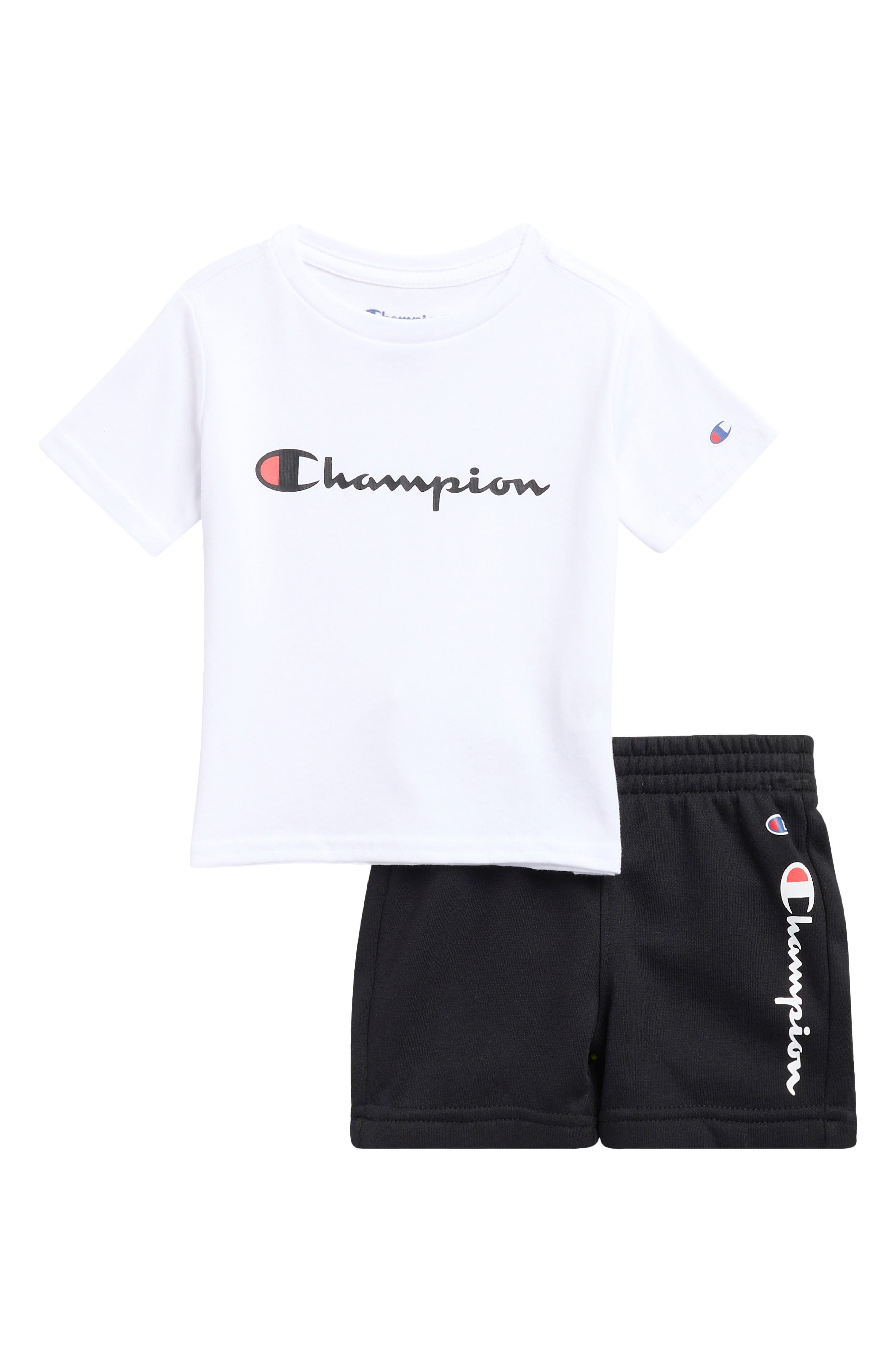 Champion Logo T-Shirt & Shorts Set