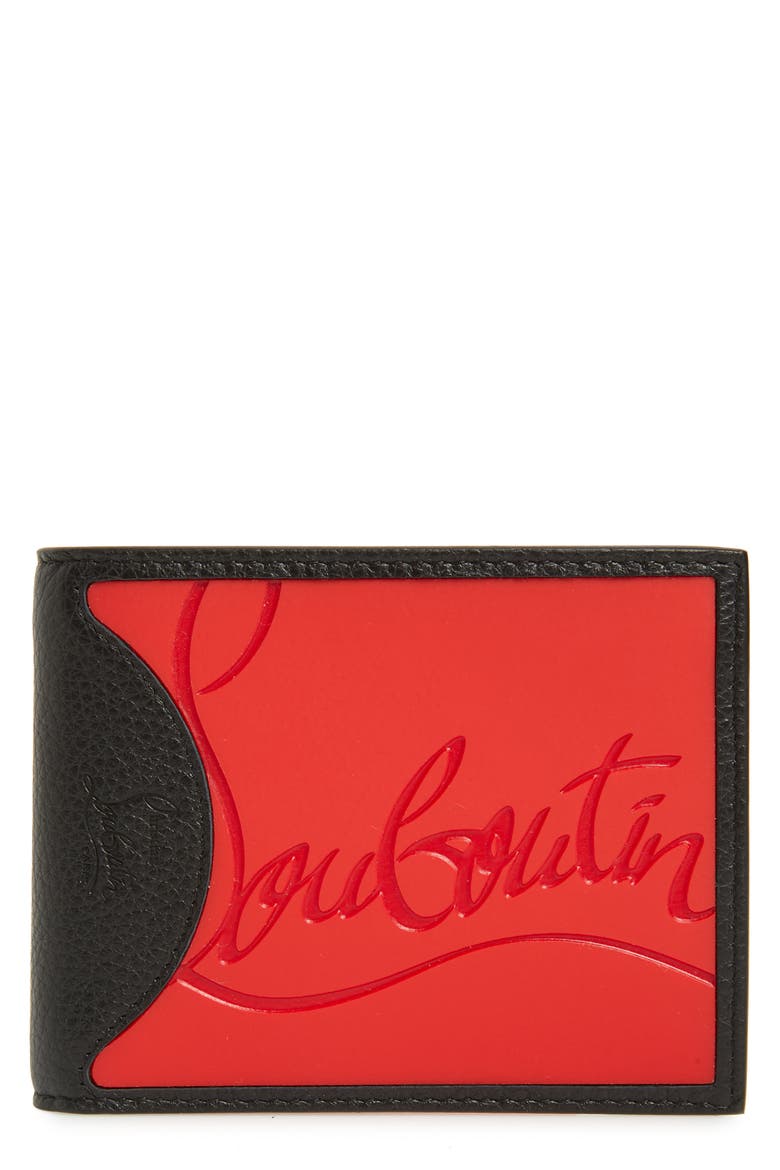 Coolcard Leather Wallet, Main, color, RED/ BLACK