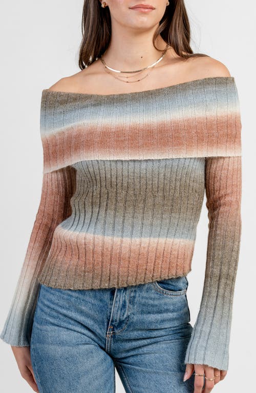 Beivy Off The Shoulder Sweater In Multi