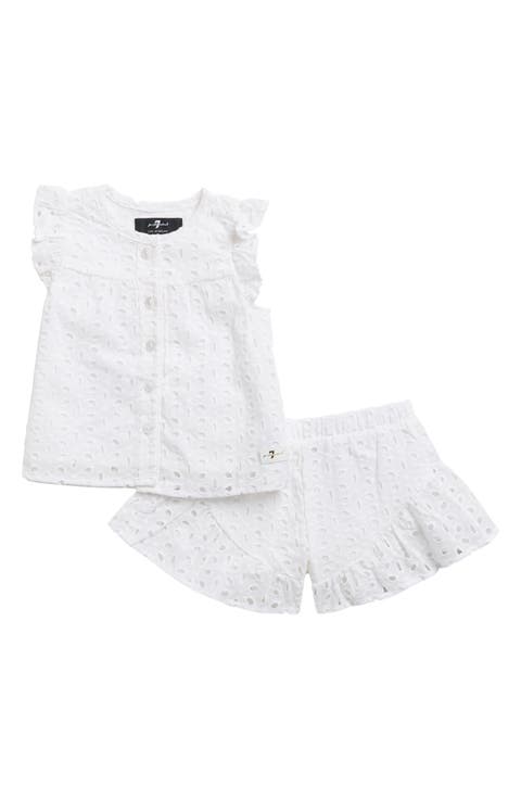 Eyelet Ruffle Top & Shorts Set (Baby)