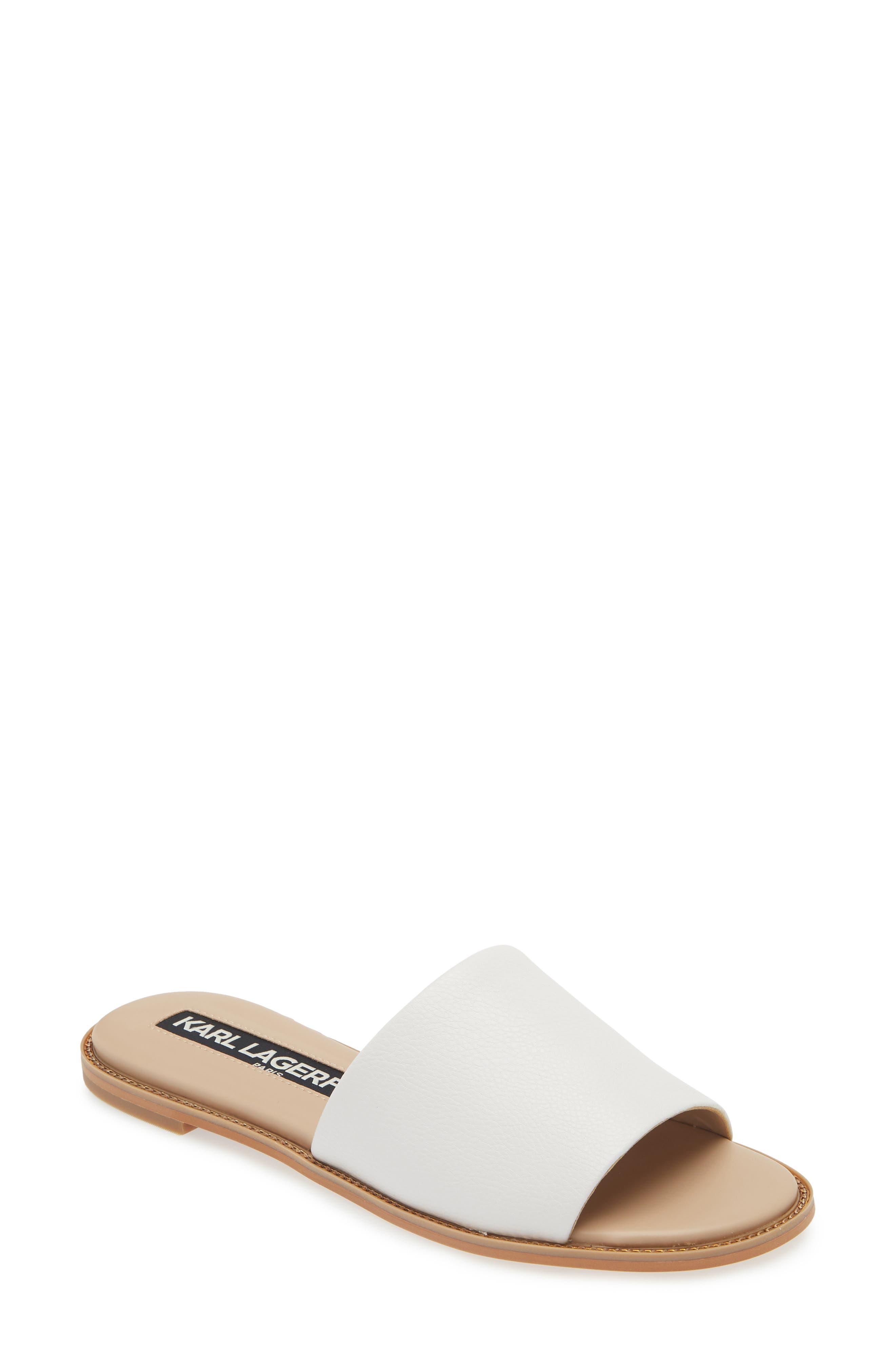 KARL LAGERFELD PARIS Gloria Flat Slide Sandal (Women) | Nordstromrack