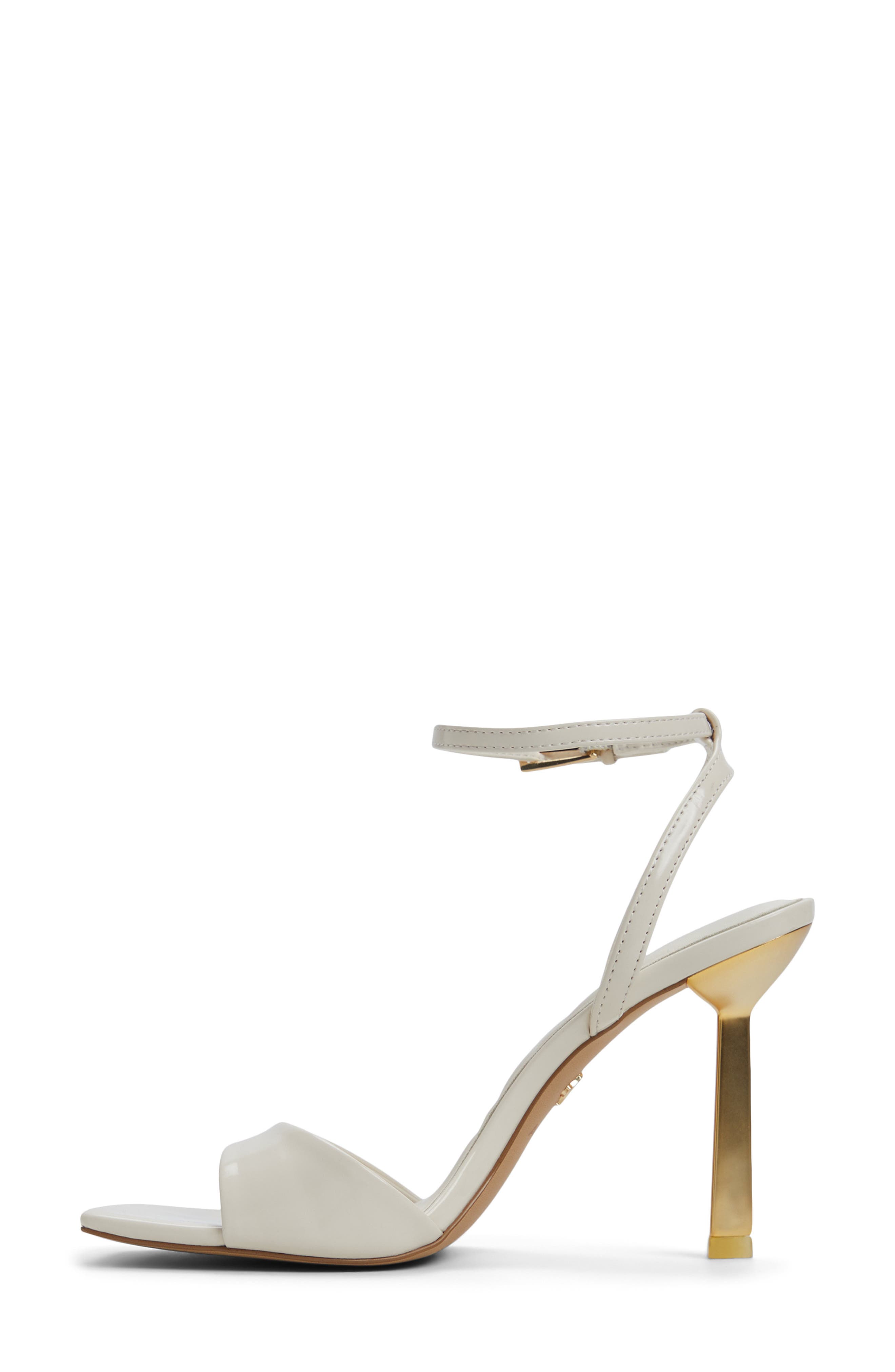 ALDO Illustrious Ankle Strap Sandal, Alternate, color, Other White