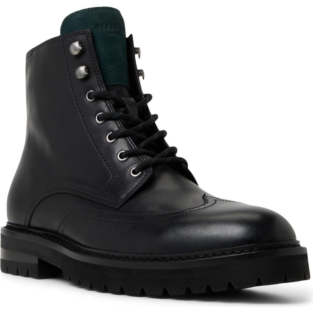 Ted Baker Blackburn Lugged Longwing Boot In Black