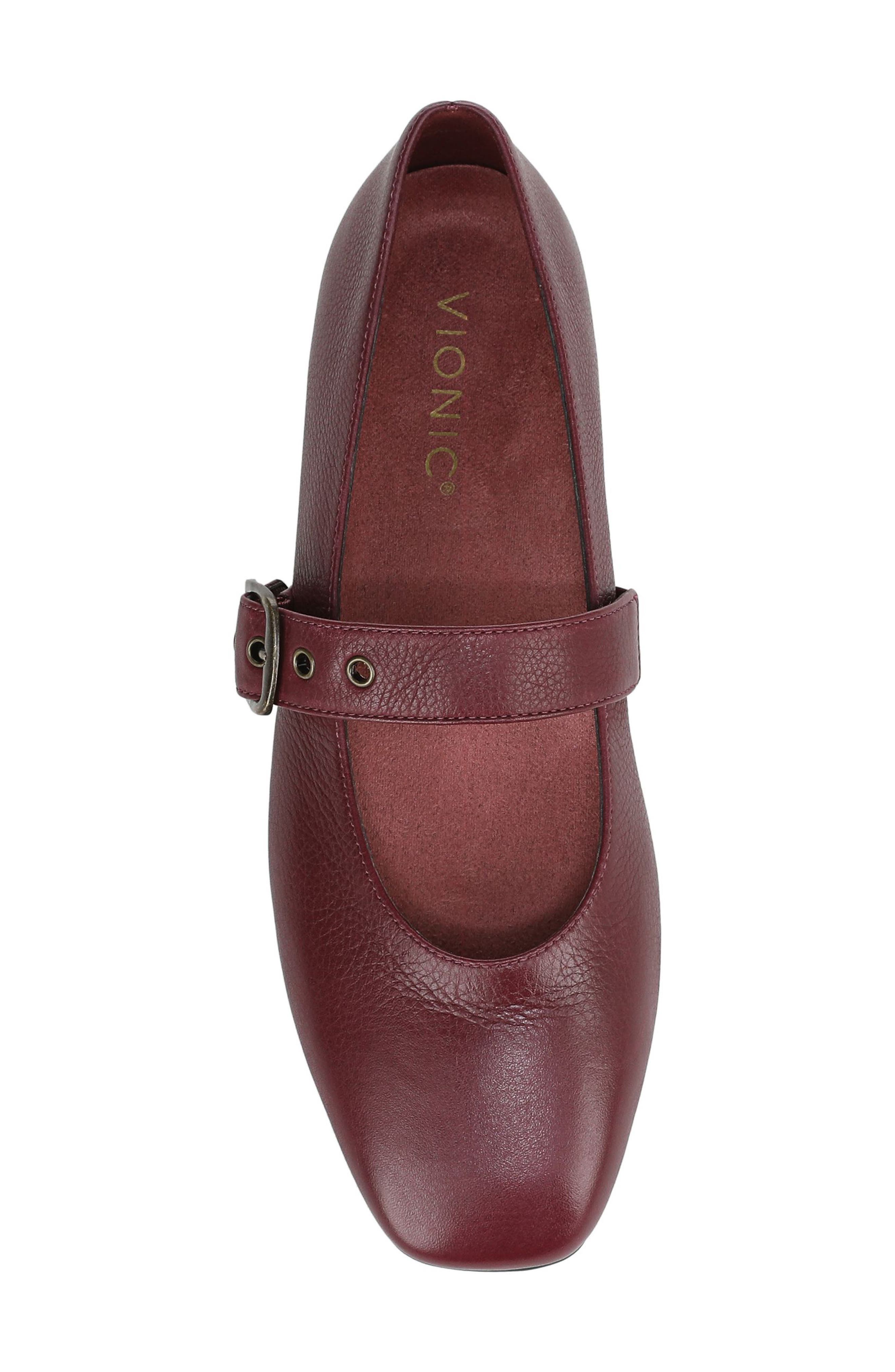 Vionic Heloise Mary Jane Flat, Alternate, color, Cherry Jubilee