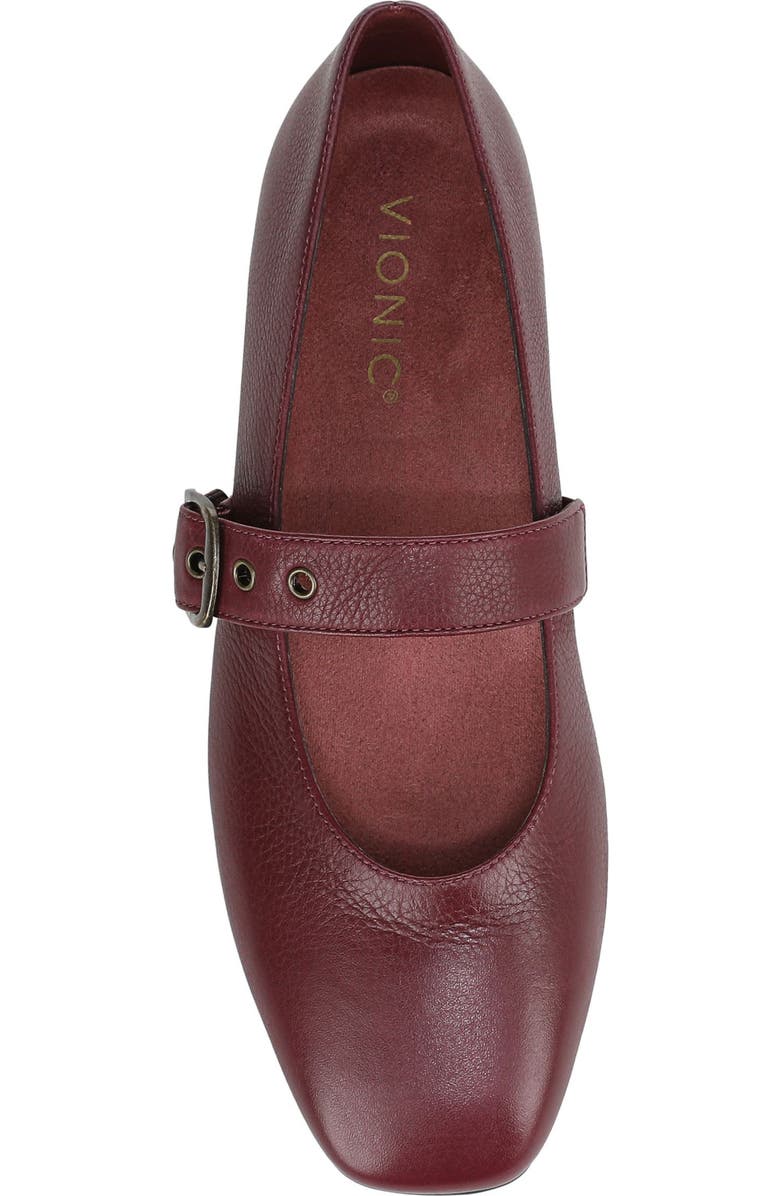 Vionic Heloise Mary Jane Flat, Alternate, color, Cherry Jubilee