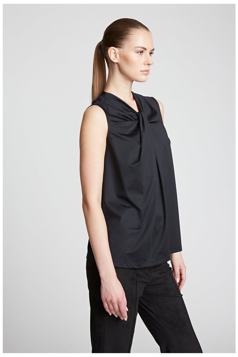 Mckinley Top In Luxe Jersey, Alternate, color, Black
