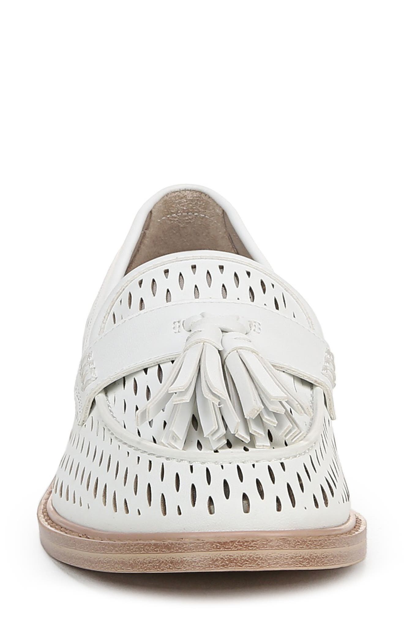 Franco Sarto Carolyn Low Tassel Loafer, Alternate, color, White