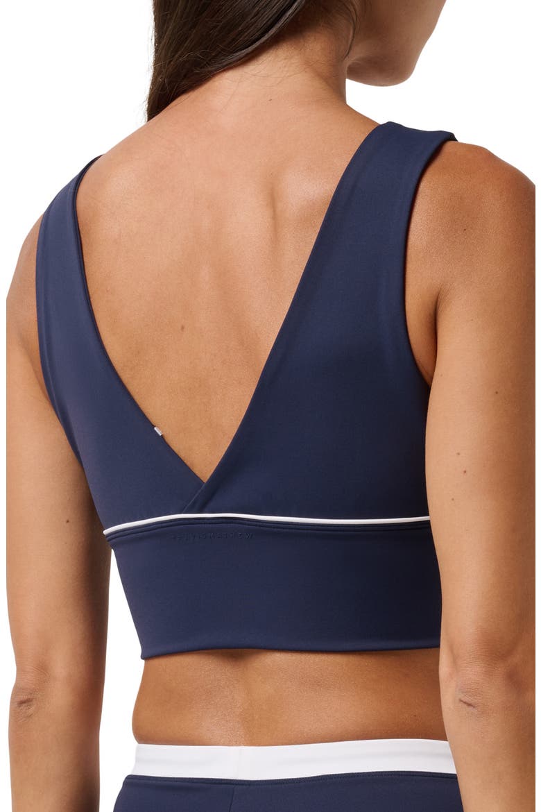 MoveKnit V-Neck Sports Bra, Alternate, color, NAVY BLAZER