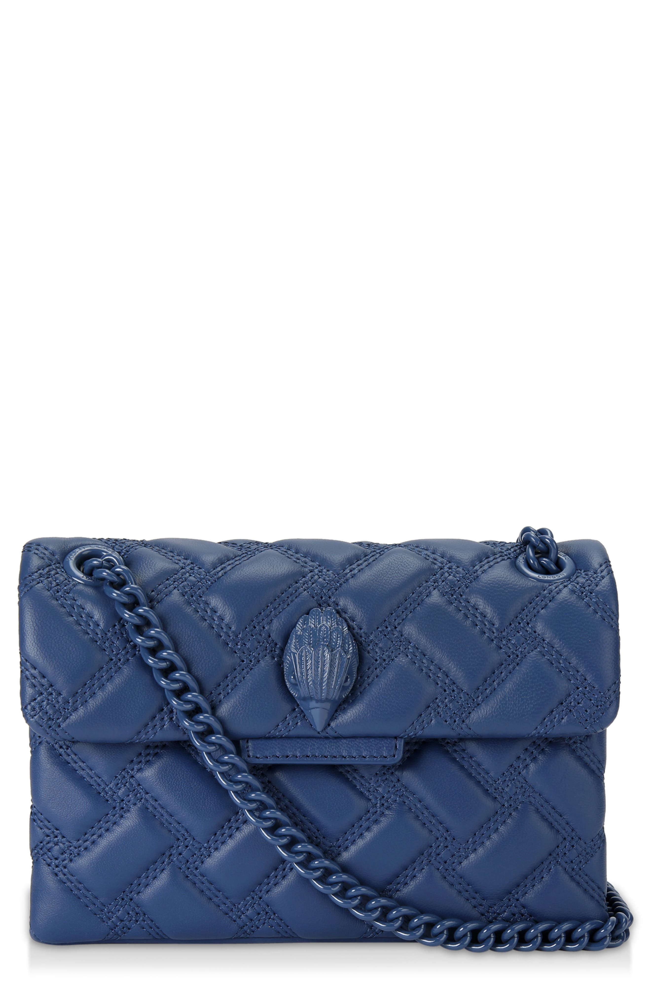 Kurt Geiger London Mini Kensington Drench Leather Convertible Shoulder Bag, Main, color, 