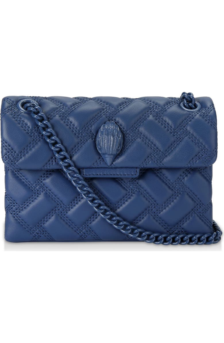 Kurt Geiger London Mini Kensington Drench Leather Convertible Shoulder Bag, Main, color,