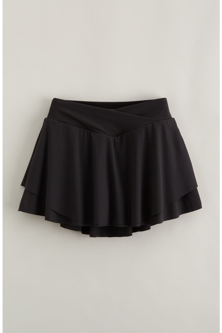 Kids' Run Play Layered Skort, Main, color, BLACK