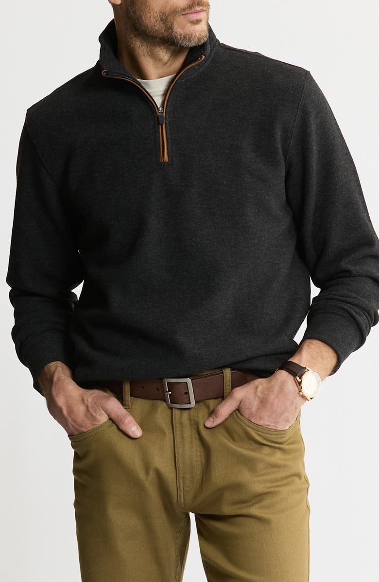 JACHS Quarter Zip Fleece Pullover, Main, color, Black