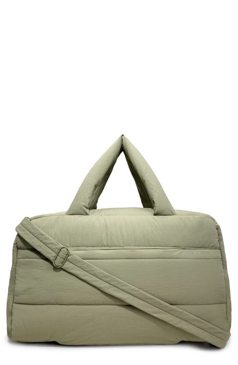 Quinn Large Textured Nylon Duffle