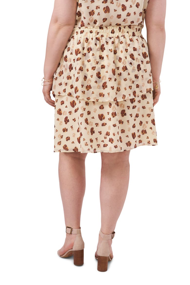 Double Layer Skirt, Alternate, color, FLOATING LEOPARD