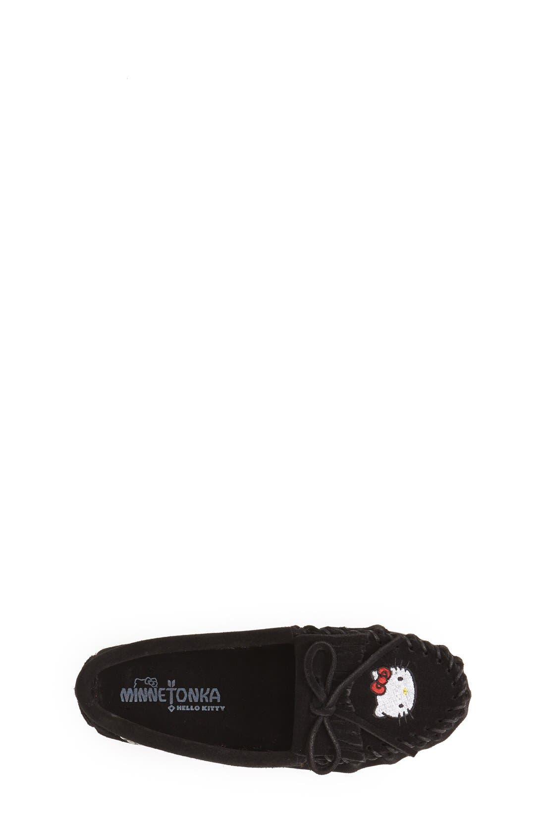 Minnetonka 'Hello Kitty<sup>®</sup> - Kilty' Moccasin, Alternate, color, 