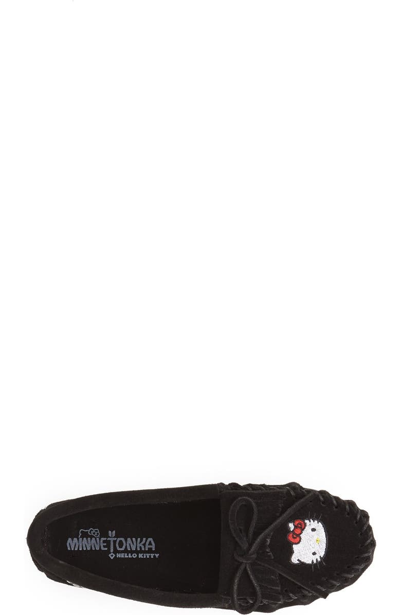 Minnetonka 'Hello Kitty<sup>®</sup> - Kilty' Moccasin, Alternate, color,
