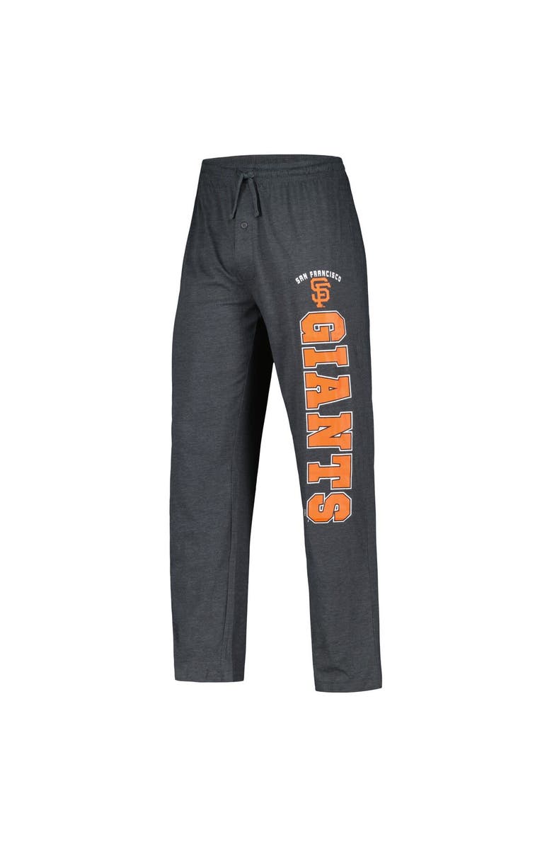 CONCEPTS SPORT Men's Concepts Sport Charcoal/Black San Francisco Giants Meter T-Shirt & Pants Sleep Set, Alternate, color, 
