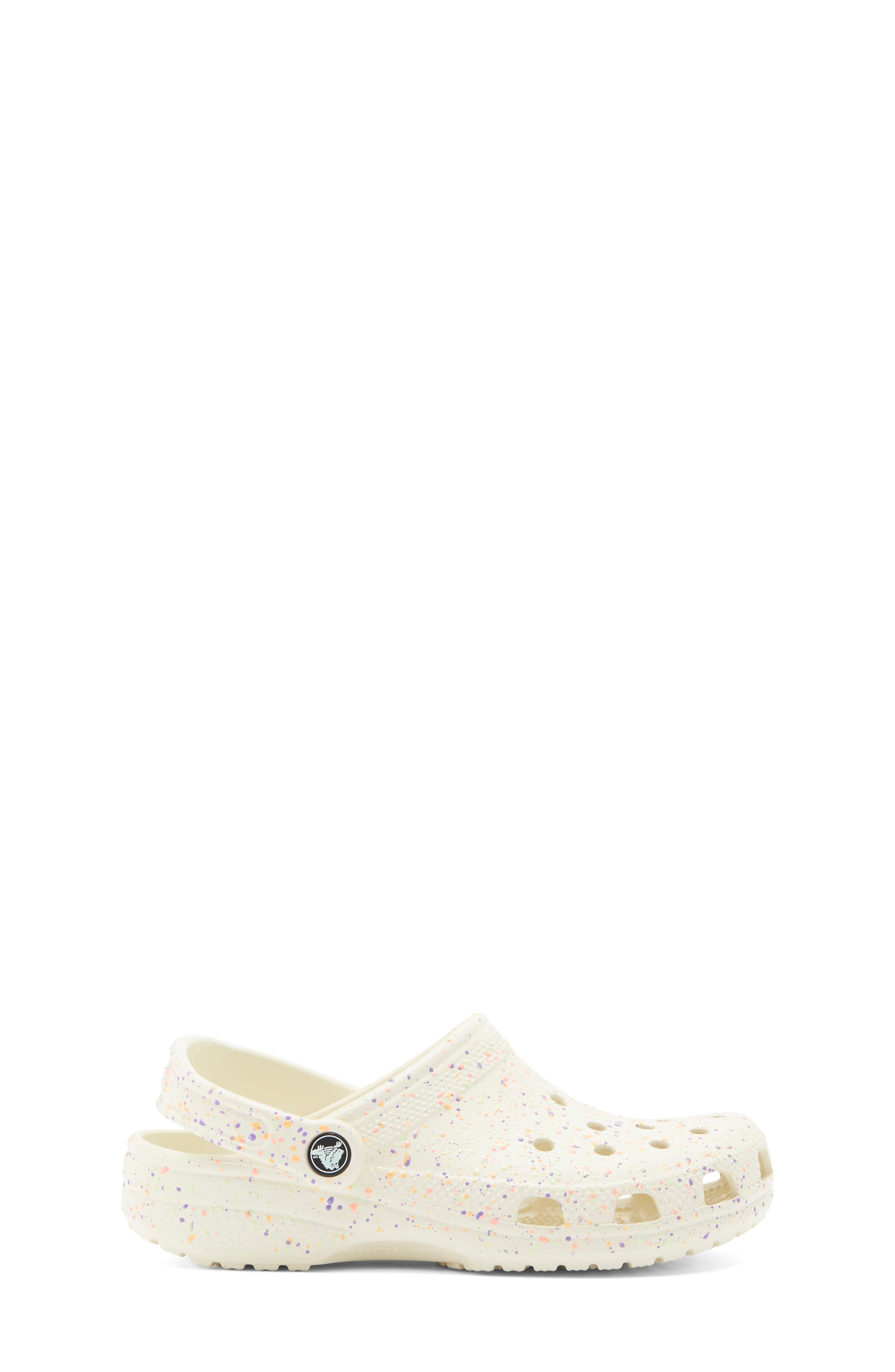 CROCS Kids' Classic Splatter Clog, Alternate, color, Summit White/ Multi