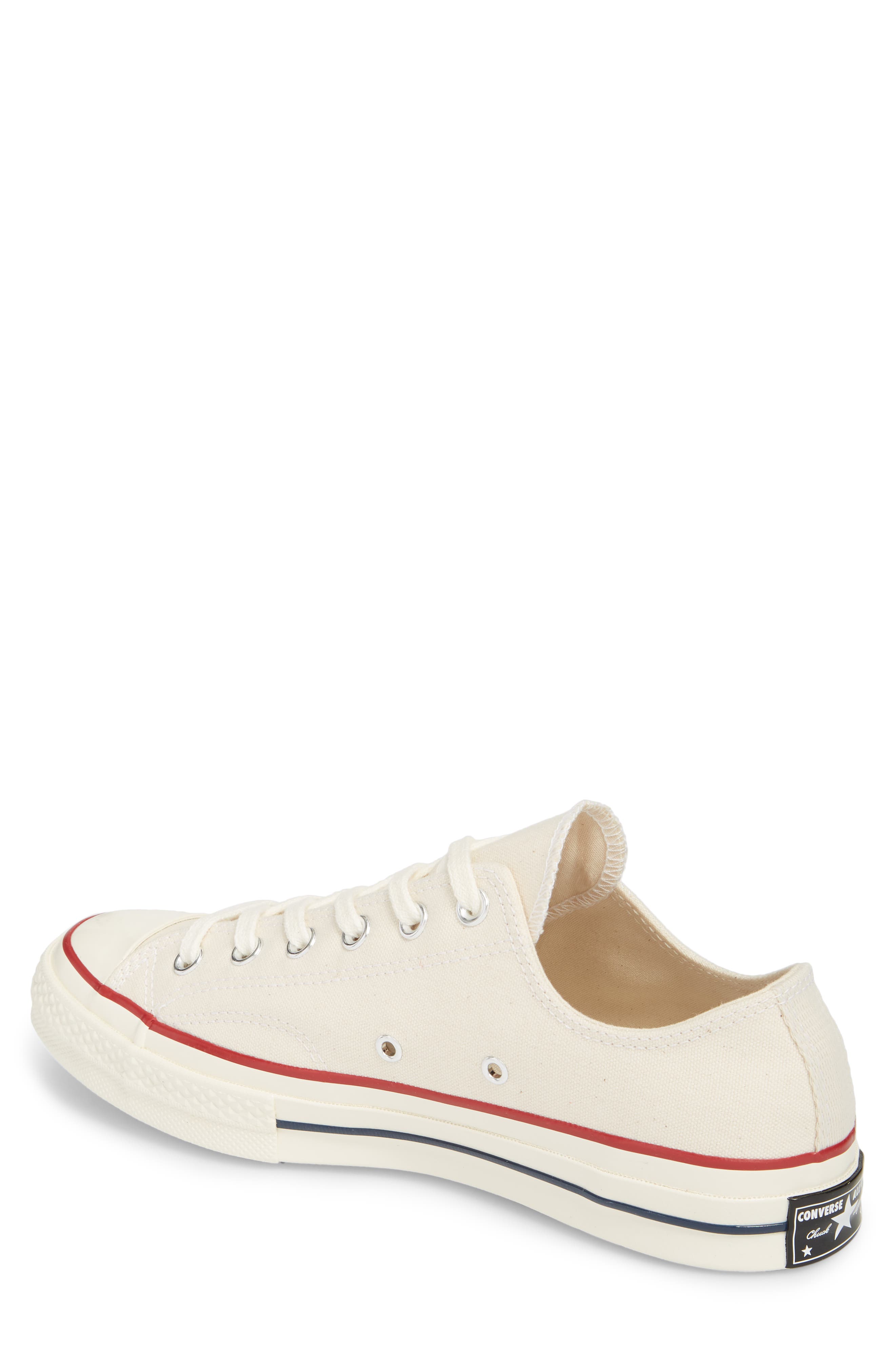 Converse Chuck Taylor<sup>®</sup> All Star<sup>®</sup> 70 Low Top Sneaker, Alternate, color, Parchment/Garnet/Egret