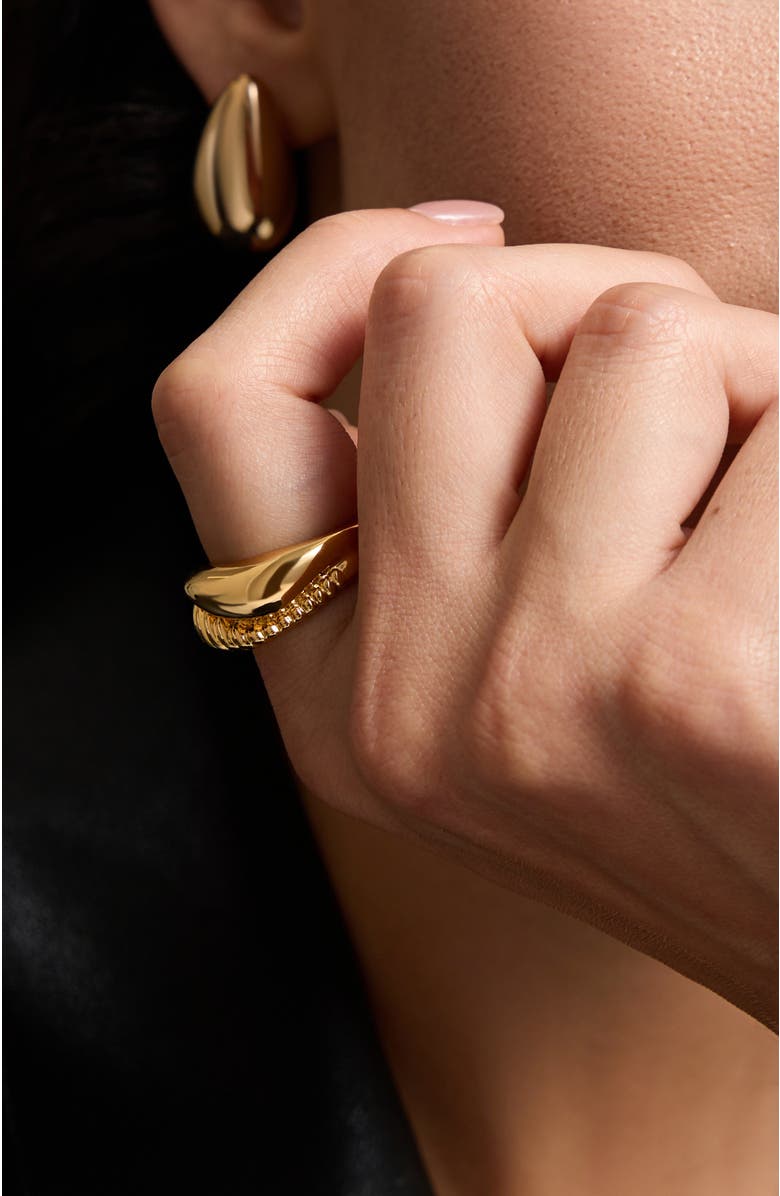 RC RETRO CHIC Drop Ring, Alternate, color, Gold