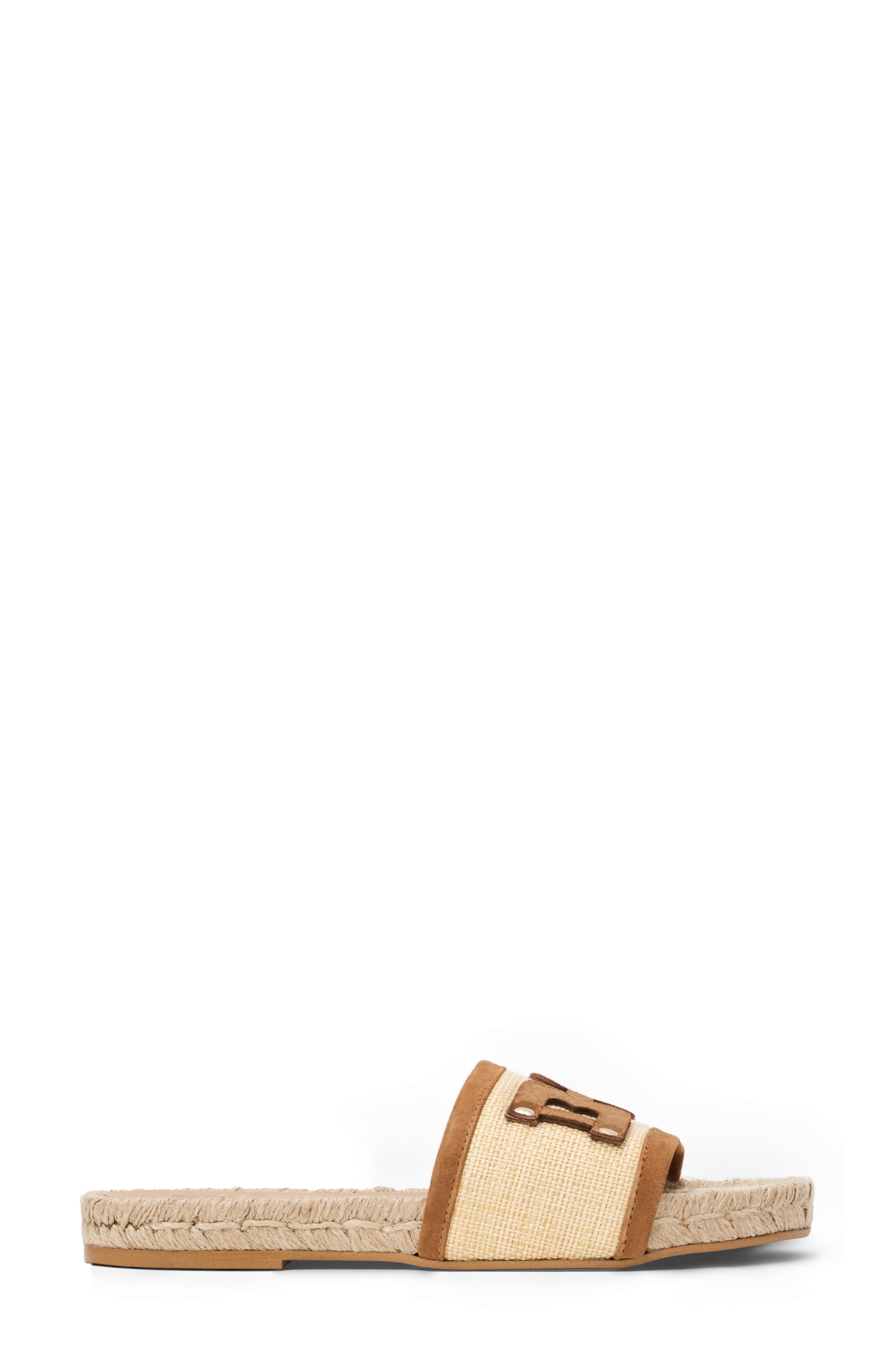 Sabina Slide Sandal, Alternate, color, NATURAL/ COGNAC