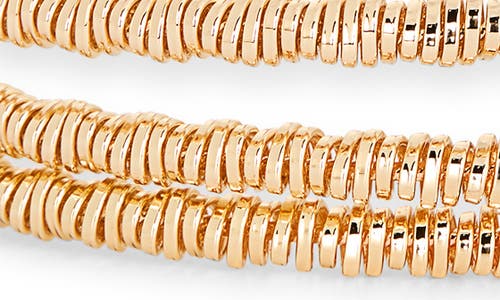Nordstrom Rack Textured Coil Wrap Bracelet In Gold