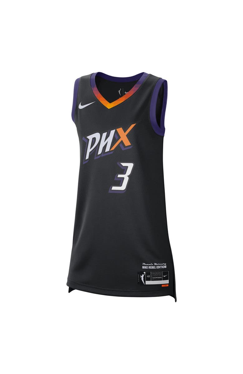 Nike Unisex Nike Diana Taurasi Black Phoenix Mercury 2024 Rebel Edition Player Jersey, Alternate, color, 