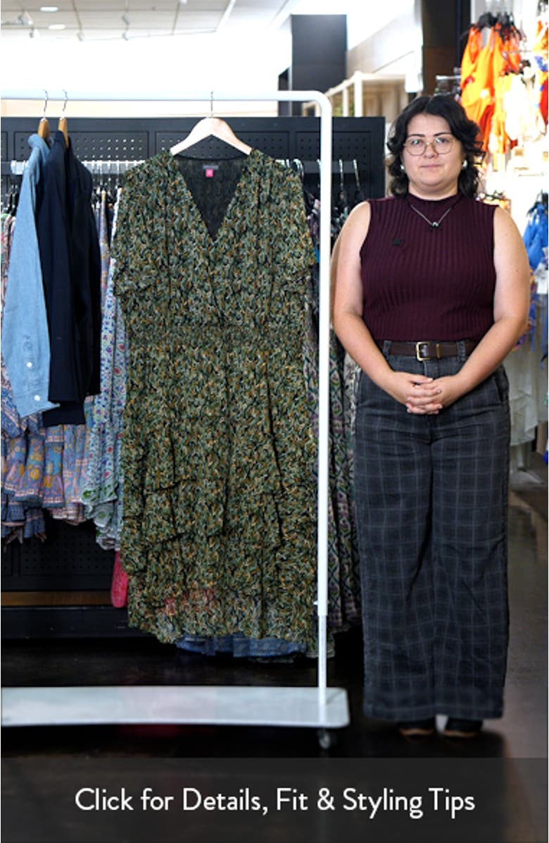 Ruched Flutter Sleeve Midi Dress, sales video thumbnail