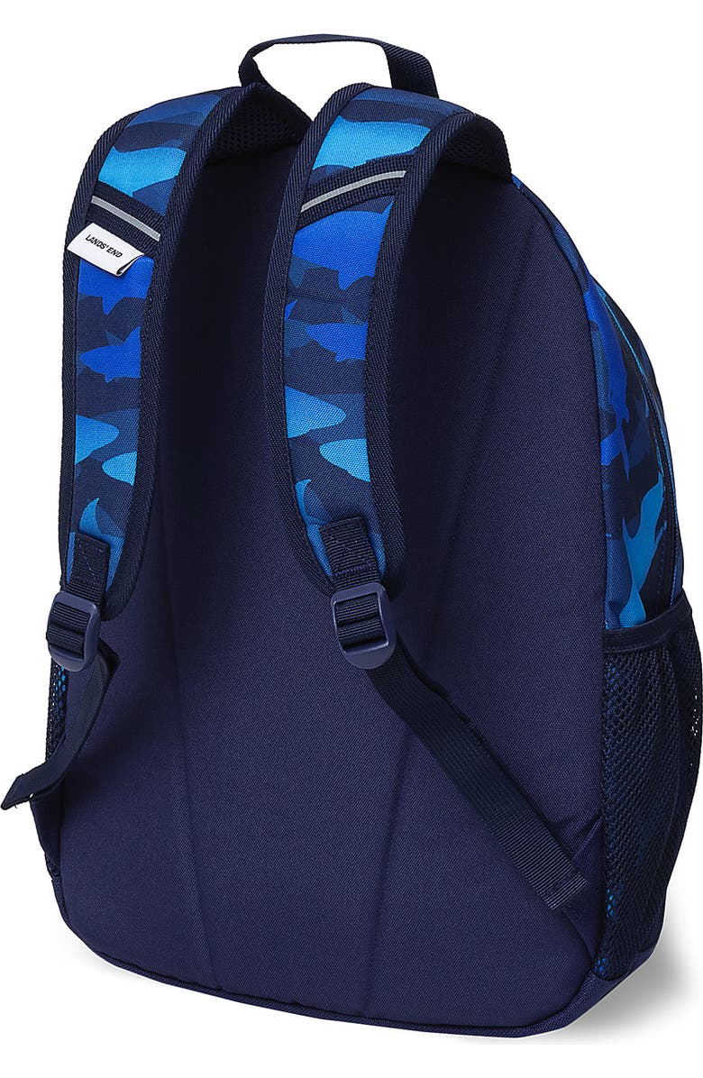 Lands' End ClassMate Backpack, Alternate, color, Dark Blue Sharks