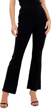 Grey Lab Flare Leg Rib Pants