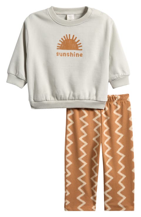 Sunshine Sweatshirt & Print Pants Set (Baby)