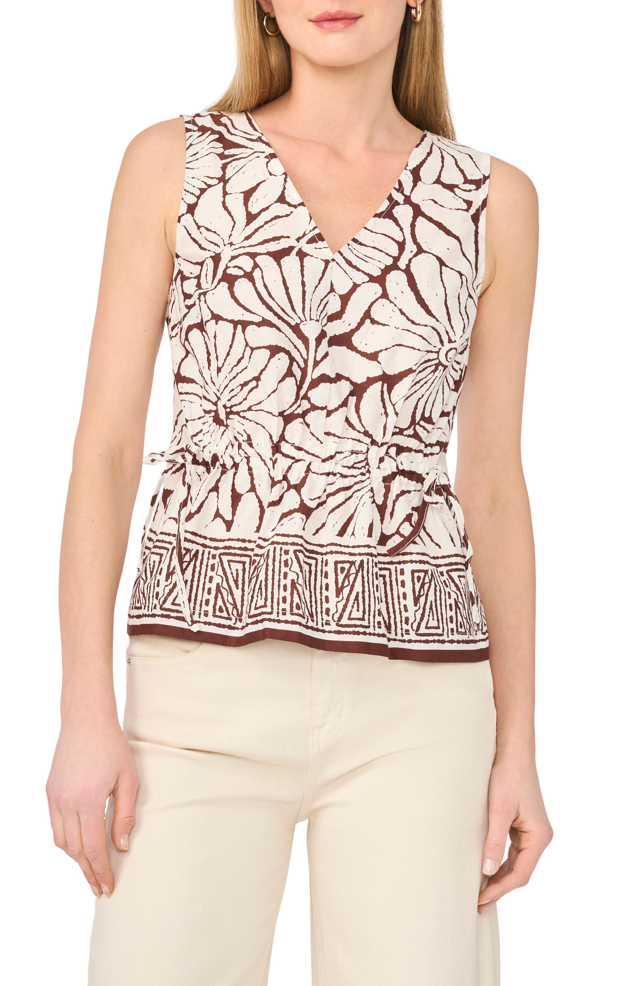 Halogen® Gathered Flutter Sleeve Top
