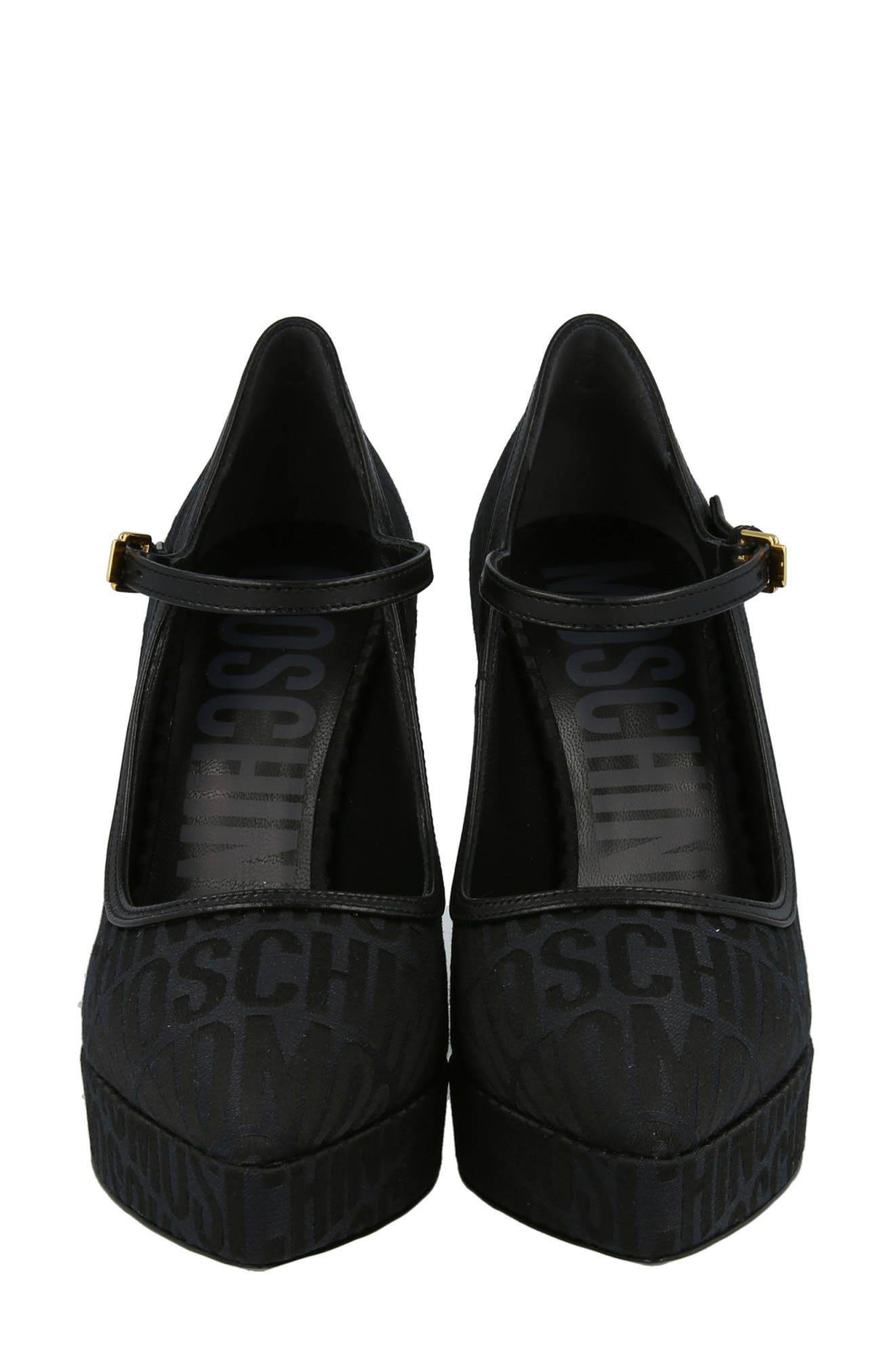 Moschino Canvas Mary Jane Pump, Alternate, color, 