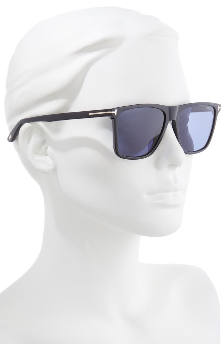 TOM FORD Fletcher 57mm Sunglasses, Alternate, color, 
