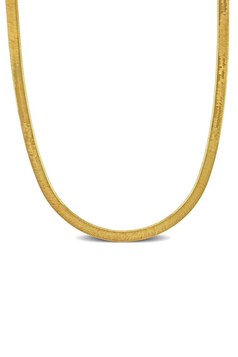 Herringbone Chain Necklace, Main, color, GOLD