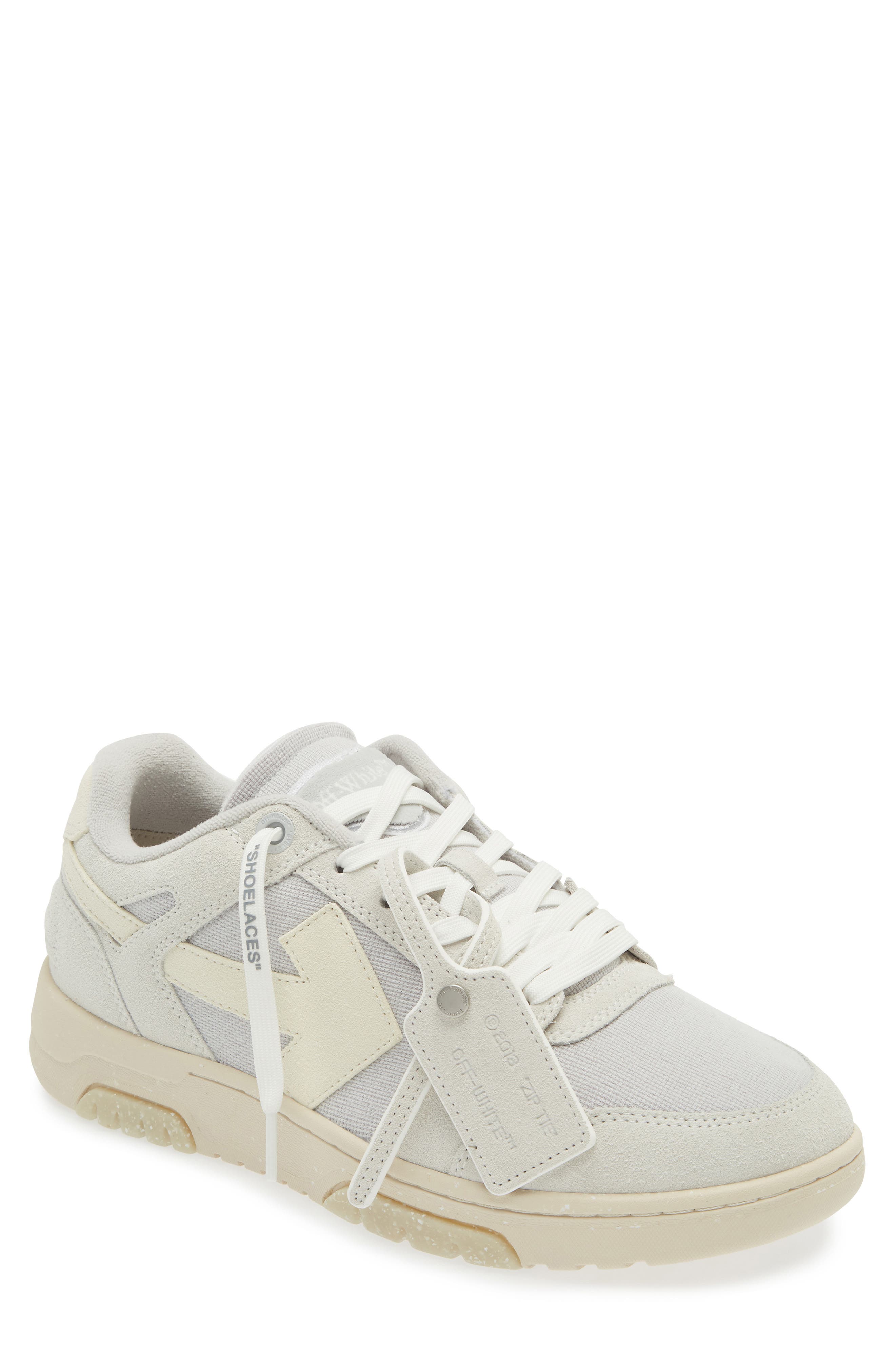 Off-White Slim Out of Office Sneaker, Main, color, Light Grey - White