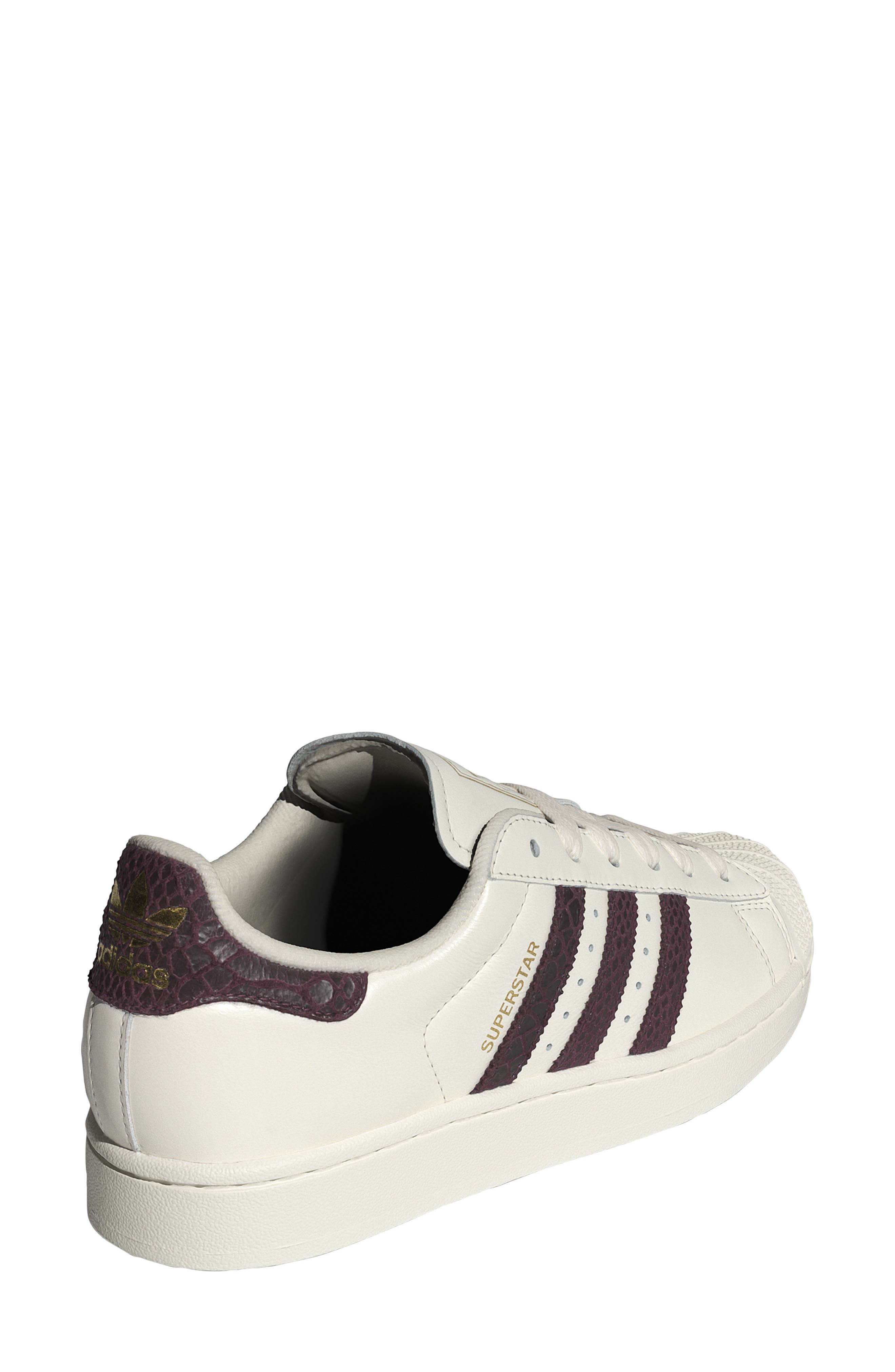 Superstar II Sneaker, Alternate, color, OFF WHITE/ MAROON/ GOLD MET.