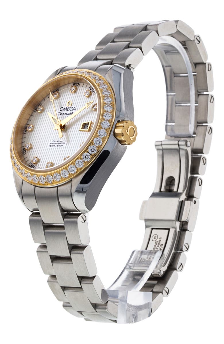 Watchfinder & Co. Omega Preowned Seamaster Aqua Terra 150M Ladies Bracelet Watch, 34mm, Alternate, color,