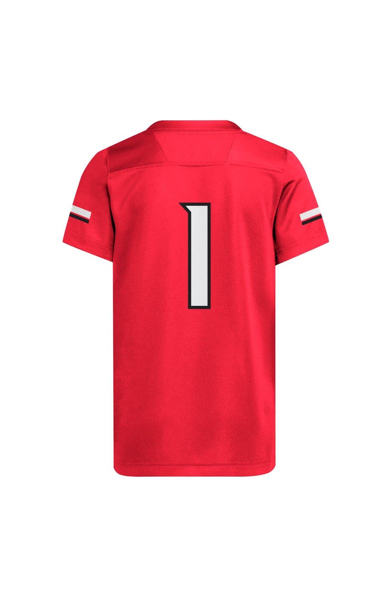 adidas Youth adidas #1 Red Louisville Cardinals Replica Jersey, Alternate, color, Red