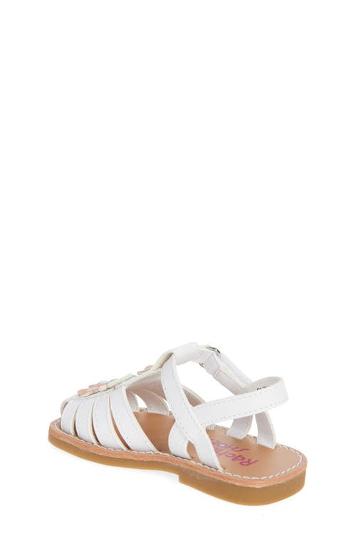 Rachel Shoes Kids' Flower Fisherman Sandal In White/multi