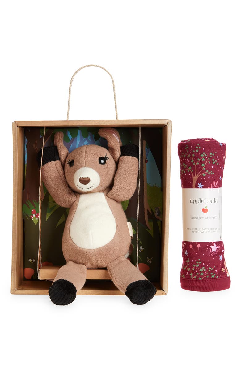 APPLE PARK Blanket & Stuffed Toy Set, Alternate, color, Woodland Dreams