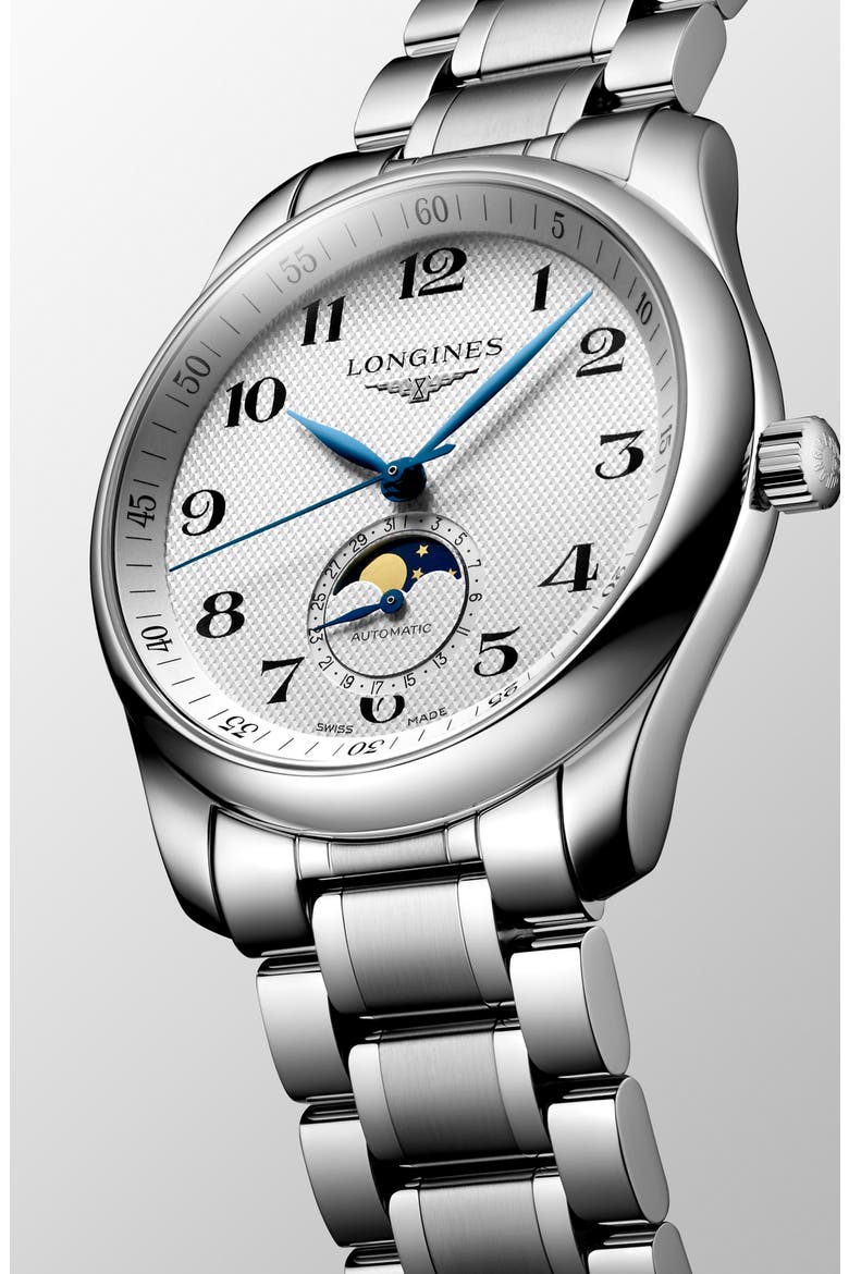 Master Automatic Bracelet Watch, 40mm, Alternate, color, WHITE