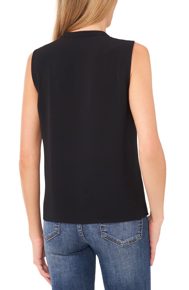 CeCe Ruffle Placket Sleeveless Top, Alternate, color, 