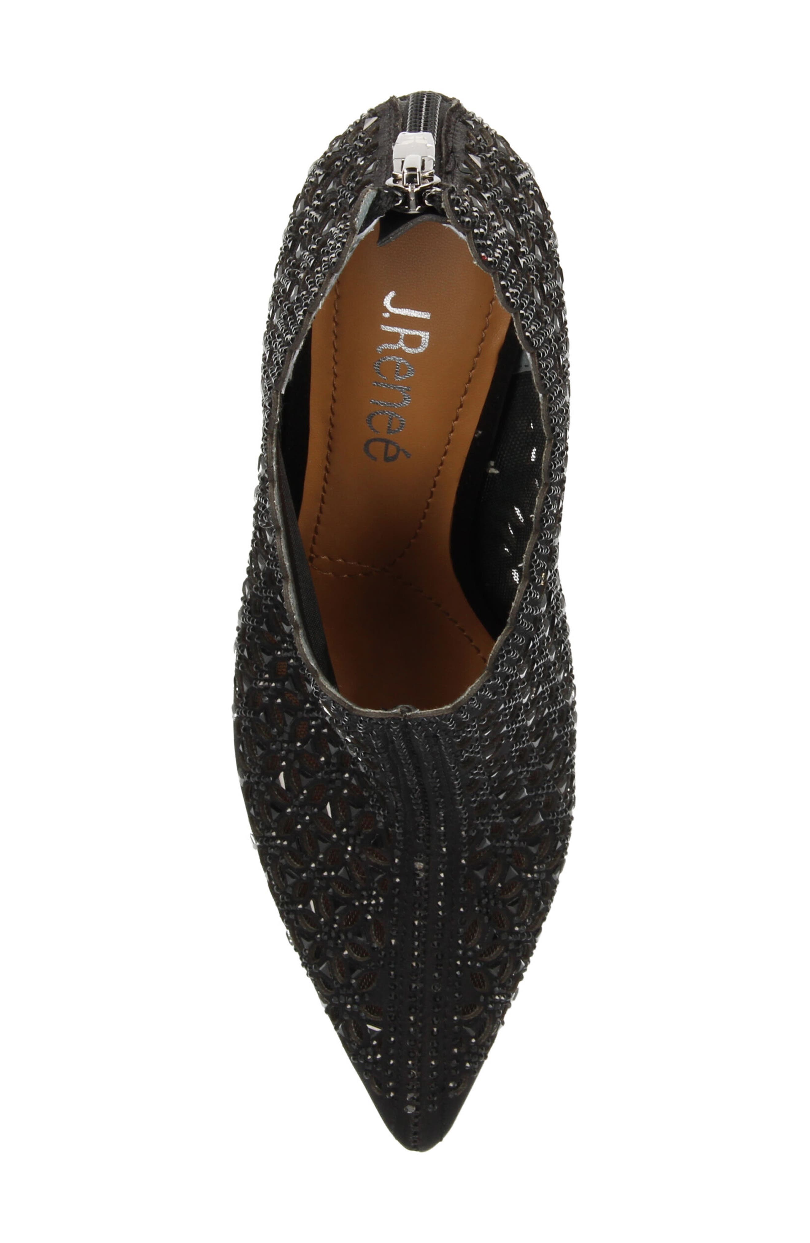 J. Reneé Nishita Pointed Toe Bootie, Alternate, color, Black